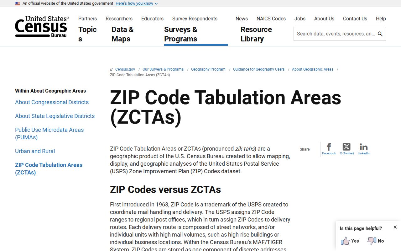 Lisle ZIP code directory and Census ZCTA guidance