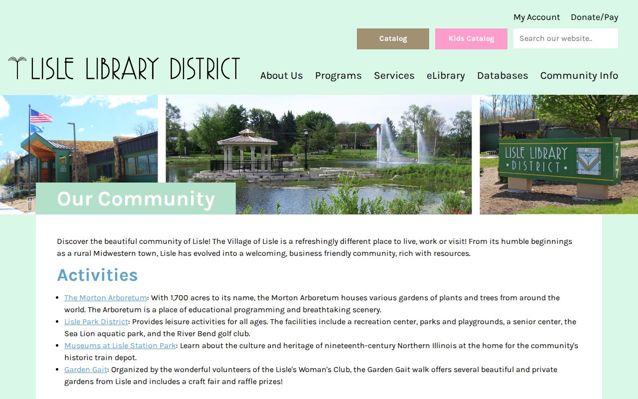 Lisle ZIP code directory with library district coverage context
